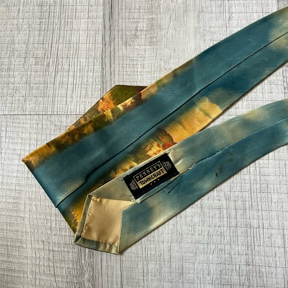 VINTAGE Western Rodeo Cowboy Themed Tie - Picture 7 of 11